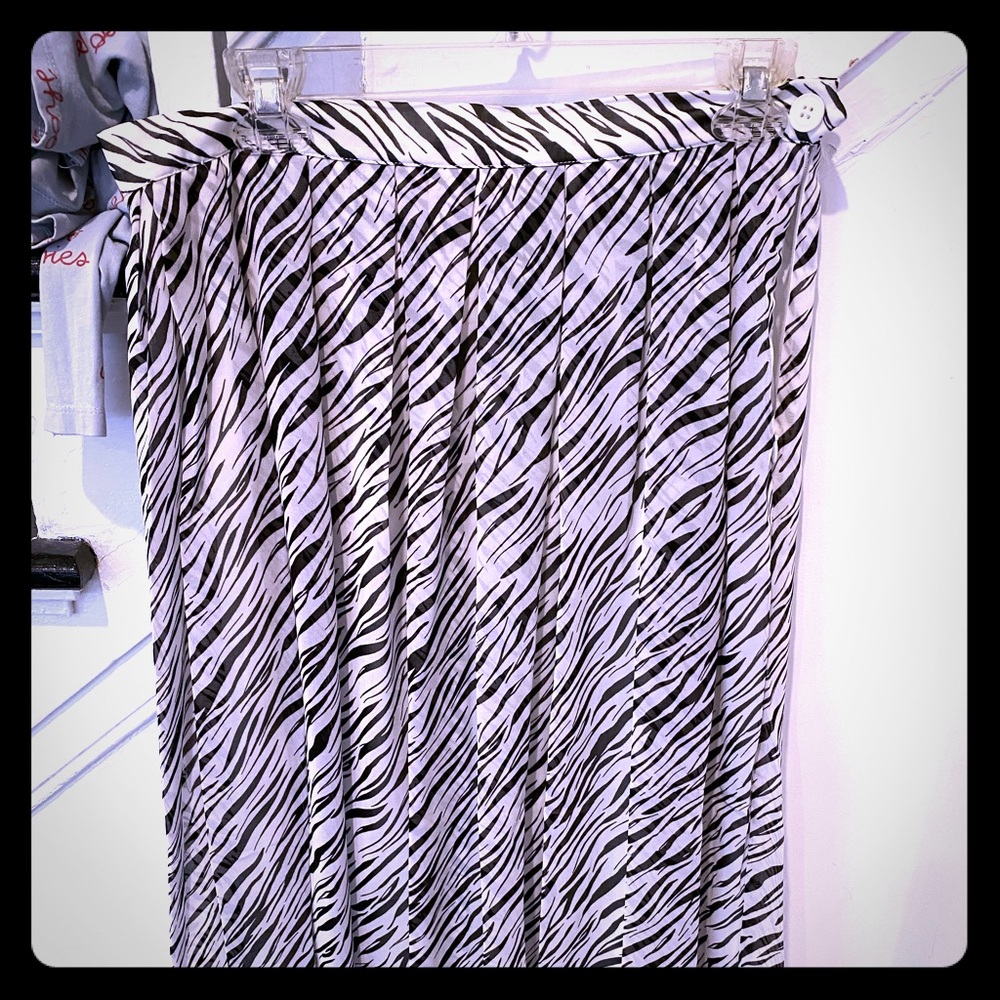 Zebra print skirt